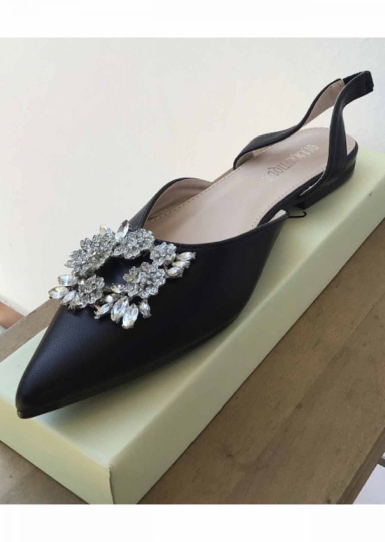 Ballerina Slingback nera